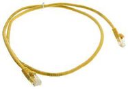 CABLE, RJ45 PLUG, CAT5E, 3FT, YELLOW