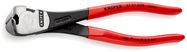 KNIPEX 67 01 200 High Leverage End Cutting Nipper plastic coated black atramentized 200 mm