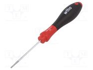 Screwdriver; slot; 2,0x0,4mm; SoftFinish®; Blade length: 65mm WIHA