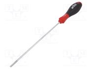 Screwdriver; slot; 4,0x0,8mm; SoftFinish®; Blade length: 200mm WIHA