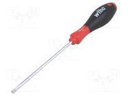 Screwdriver; slot; 4,5x0,8mm; SoftFinish®; Blade length: 125mm WIHA