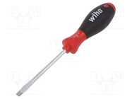 Screwdriver; slot; 6,5x1,2mm; SoftFinish®; Blade length: 100mm WIHA