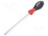 Screwdriver; slot; 8,0x1,6mm; SoftFinish®; Blade length: 175mm WIHA