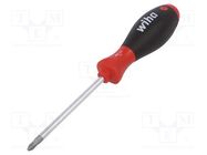 Screwdriver; Phillips; PH2; SoftFinish®; Blade length: 100mm WIHA