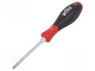 Screwdriver; assisted with a key; Phillips; PH1; SoftFinish® WIHA