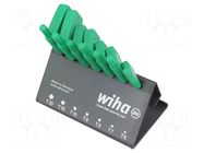 Wrench: Torx®-set; TX6,TX7,TX8,TX9,TX10,TX15,TX20; 7pcs. WIHA