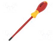 Screwdriver; insulated,slim; slot; 6,5x1,2mm; Blade length: 150mm WIHA