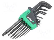 Wrench: Torx®-set; spherical; Chrom-vanadium steel; 13pcs. WIHA