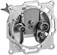 2-Hole Aerial Through Socket - 8 dB transmission loss