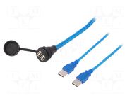 Adapter cable; USB 2.0,with protective cap; 1.5m; IP67; 1310 ENCITECH