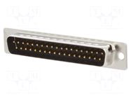 Connector: D-Sub; PIN: 37; plug; male; for cable; soldering; 3A; 125V CONEC