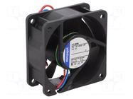 Fan: DC; axial; 12VDC; 60x60x25mm; 35m3/h; 27dBA; slide; 4100rpm EBM-PAPST