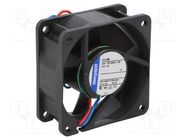 Fan: DC; axial; 24VDC; 60x60x25mm; 36m3/h; 28dBA; ball; 4100rpm EBM-PAPST