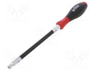 Screwdriver; 6-angles socket; with flexible shaft; SoftFinish® WIHA