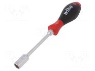 Screwdriver; assisted with a key; 6-angles socket; HEX 12mm WIHA
