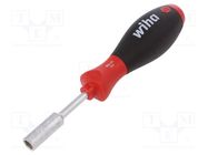 Screwdriver; 6-angles socket; SoftFinish®; Blade length: 65mm WIHA