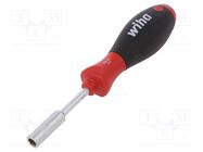 Screwdriver; 6-angles socket; SoftFinish®; Blade length: 65mm WIHA