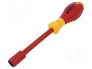 Screwdriver; insulated; 6-angles socket; HEX 11mm; 1kVAC WIHA