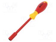 Screwdriver; insulated; 6-angles socket; HEX 8mm; 1kVAC WIHA