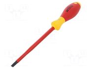 Screwdriver; insulated; slot; 6.5x1.2mm; Blade length: 150mm WIHA