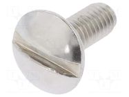 Screw; M4x10; 0.7; Head: button; slotted; 1.2mm; A2 stainless steel BOSSARD