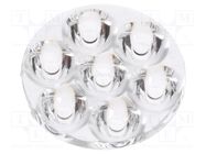 LED lens; round; plexiglass PMMA; transparent; 11÷19°; H: 10.7mm LEDIL