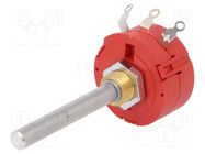 Potentiometer: shaft; single turn; 10kΩ; 2W; ±10%; 6mm; wirewound AB Elektronik