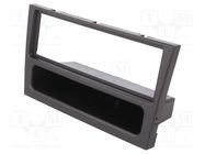 Radio frame; Opel,Vauxhall; 1 DIN; metallic anthracite 