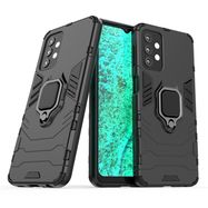 Ring Armor Case Kickstand Tough Rugged Cover for Samsung Galaxy A32 5G black, Hurtel