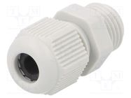 Cable gland; PG7; IP68; polyamide; grey FIBOX