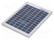 Photovoltaic cell; polycrystalline silicon; 251x186x17mm; 5W CELLEVIA POWER