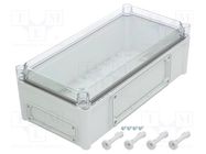 Enclosure: wall mounting; X: 190mm; Y: 380mm; Z: 130mm; EK; grey; IK08 FIBOX