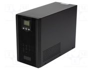 Power supply: UPS; 2.4kW; 3kVA; Uin: 230V; 144x246.5x215mm; 0÷40°C IPS