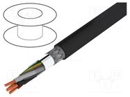 Wire; BiTservo UV 2XSLCHK-J; 4G6mm2; LSZH; black; 600V,1kV BITNER