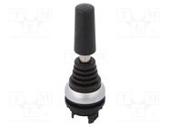 Switch: joystick; 22mm; Stabl.pos: 1; black; none; IP66; Pos: 2 EATON ELECTRIC