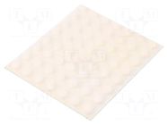 Self-adhesive foot; H: 5.1mm; white; polyurethane; Dim: Ø11.2mm 3M