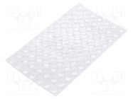 Self-adhesive foot; H: 3.3mm; transparent; polyurethane; Bumpon 3M