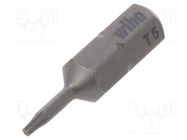 Screwdriver bit; Torx®; TX05; Overall len: 25mm; STANDARD WIHA