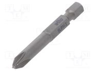 Screwdriver bit; PlusMinus cross PH-type; SL/PH2; PROFESSIONAL WIHA