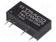 Converter: DC/DC; 1W; Uin: 21.6÷26.4V; Uout: 12VDC; Iout: 84mA; SIP7 TRACO POWER