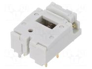Switch: keypad; Pos: 2; SPDT; 0.01A/24VDC; white; Leads: for PCB C&K