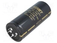 Capacitor: electrolytic; SNAP-IN; 1mF; 600VDC; Ø45x105mm; ±20% KEMET