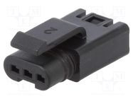 Connector: wire-wire; plug; FLH; PIN: 2; female; Type: w/o contacts Amphenol Communications Solutions