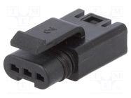 Connector: wire-wire; plug; FLH; PIN: 3; female; Type: w/o contacts Amphenol Communications Solutions