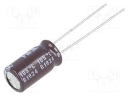 Capacitor: electrolytic; low ESR; THT; 470uF; 10VDC; Ø8x16.5mm NICHICON