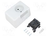 Enclosure: for power supplies; without earthing; X: 65mm; Y: 90mm MASZCZYK