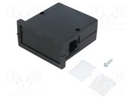 Enclosure: panel; X: 72mm; Y: 72mm; Z: 36mm; ABS; black; screwed 