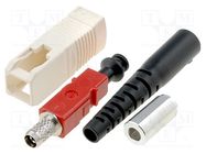 Connector: HAN; fiber-optic for 50-62,5/125um cable; UL94V-0 HARTING