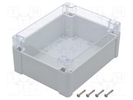 Enclosure: multipurpose; X: 190mm; Y: 240mm; Z: 105mm; ZP; ABS; gasket KRADEX