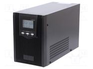 Power supply: UPS; 1.8kW; 2kVA; Uin: 230V; 144x246.5x215mm; 0÷40°C IPS